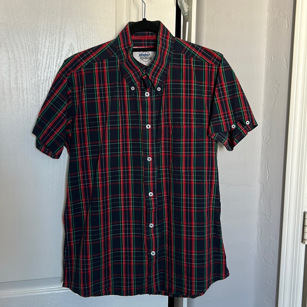 Men’s Adaptor Clothing short sleeve button down shirt